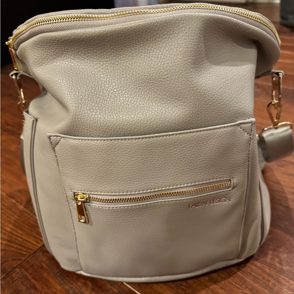 Fawn Design rare light grey Baby Bag